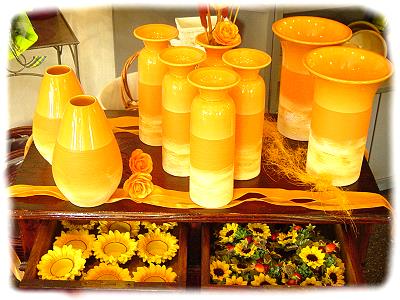Detailfoto Accessoires aus Glas und Keramik