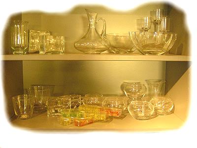 Detailfoto Accessoires aus Glas und Keramik
