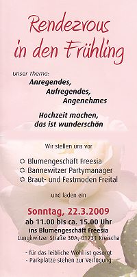 Sonderaktion Rendezvous in den Fr&uuml;hling